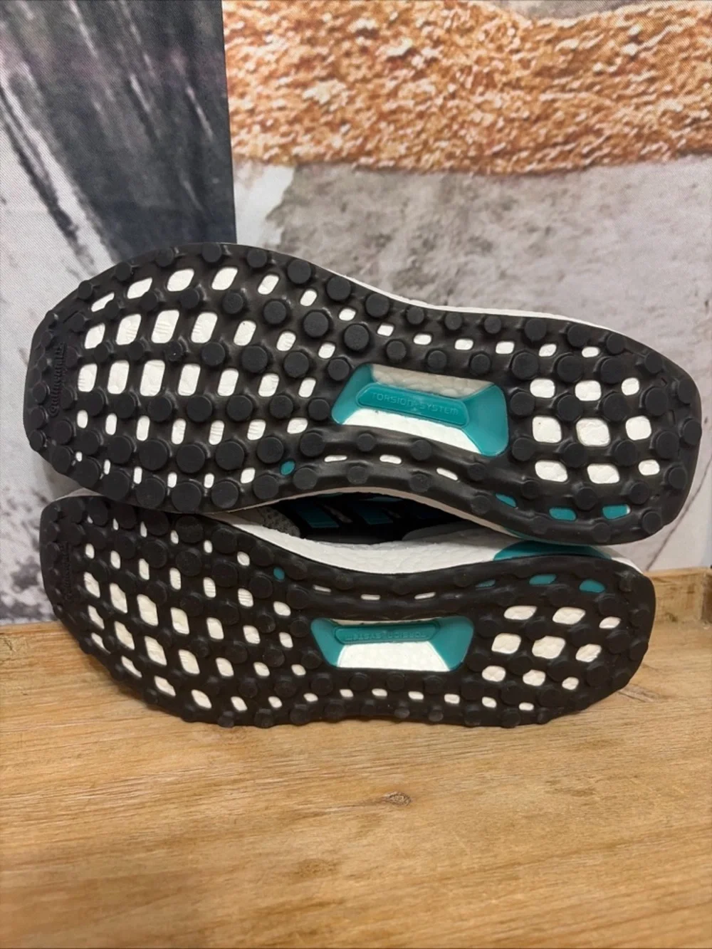 Adidas Ultraboost 1.0 Sneakers In White/Teal/Gray - Men's Size US 8 (JQ0823)
